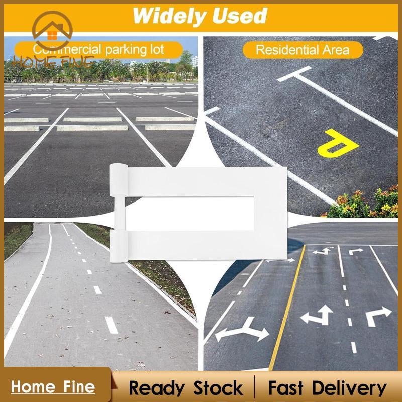 [Katharina_x] ที่จอดรถ Lot Line Stencil Pavement Straight Line Stencil 4 x 88 นิ้วแบบพกพาสําหรับ Pav
