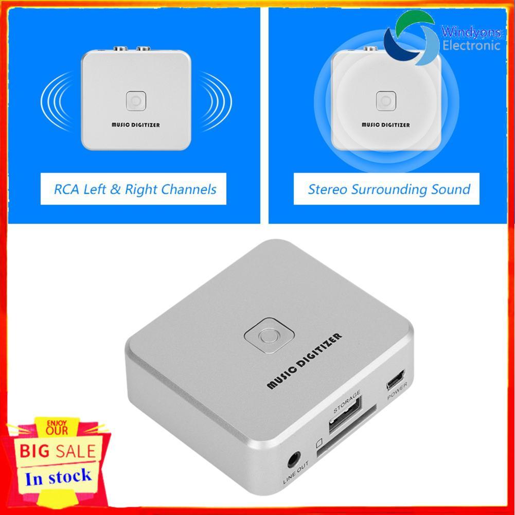 Windyons Windyons Audio Capture Recorder Box 128Kbps Music Digitizer CD พร้อม 3.5 มม. และ Line Input