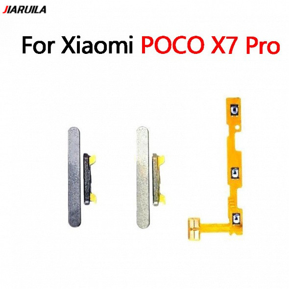ปุ่มเปิดปิดสําหรับ Xiaomi POCO X7 Pro ปุ่มปุ่มควบคุมระดับเสียง Flex Cable