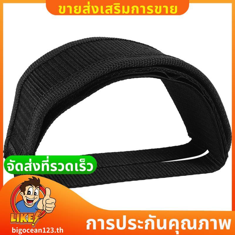 สายรัดกาวคู่เหยียบคลิป Anti-slip สีดำสำหรับจักรยาน Fixie BMX