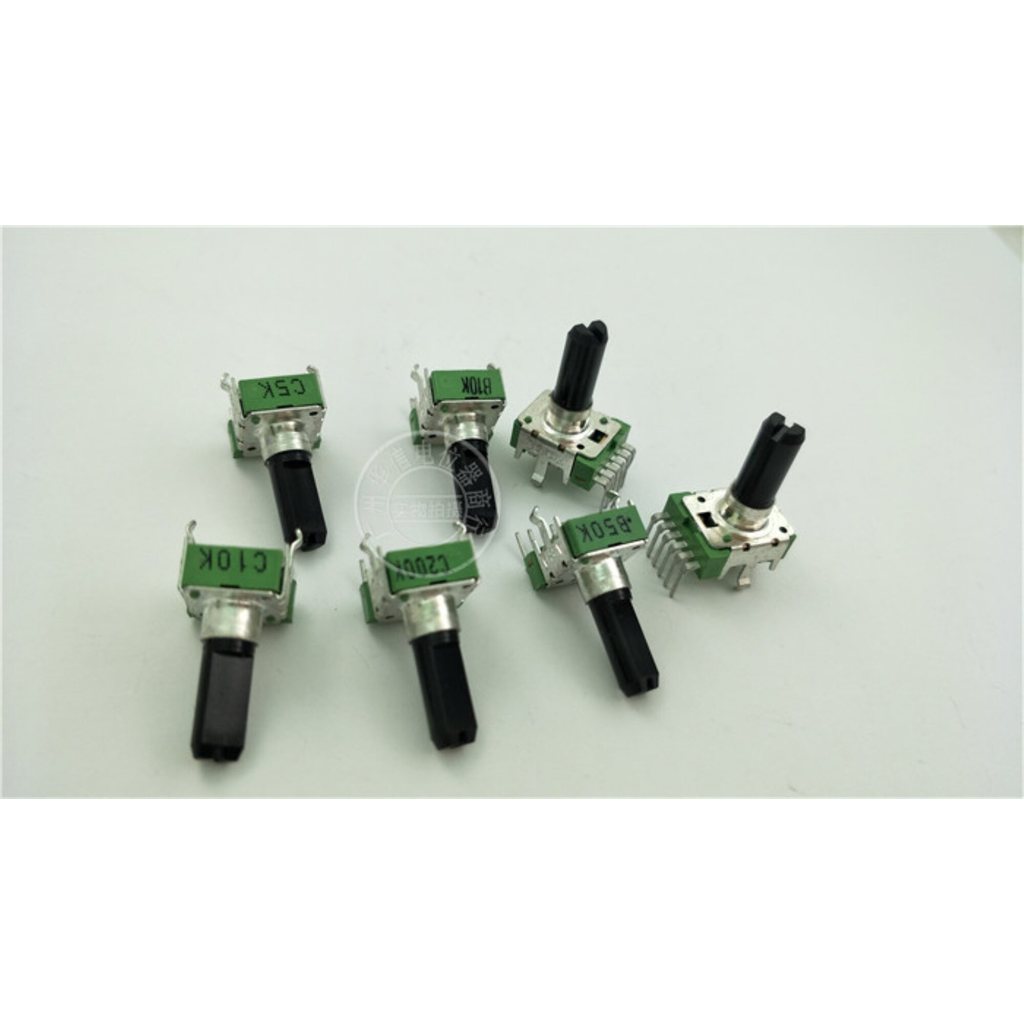 2022 ล่าสุด 1PCS ALPHA 142 แนวตั้ง Double Potentiometer 6 Pins C5K C10K C200K B50K B10K 18MMF