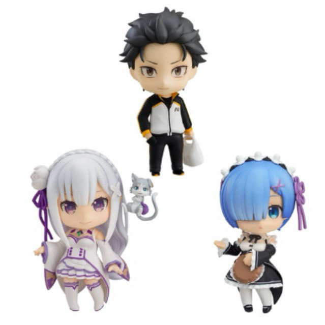 ( 📌 PRE-ORDER) Nendoroid Re:ZERO -Starting Life in Another World- Subaru Natsuki & Rem & Emilia Genu