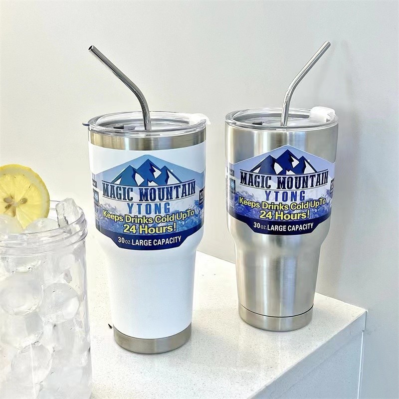 900ML Rocky Mountain Tumbler – กระติกน้ําร้อนหุ้มฉนวนสูญญากาศสแตนเลส, ร้อนและเย็น 12H, การขยายตัวเย็