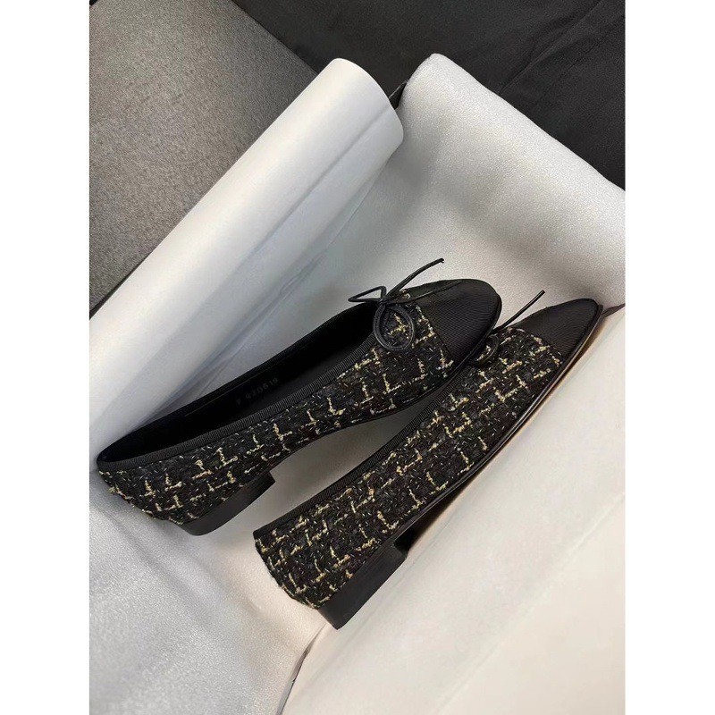 รองเท้าส้นแบน Bowknot ถักการจับคู่สี Slip-On Slip-On Slip-On รองเท้ารองเท้าผู้หญิง