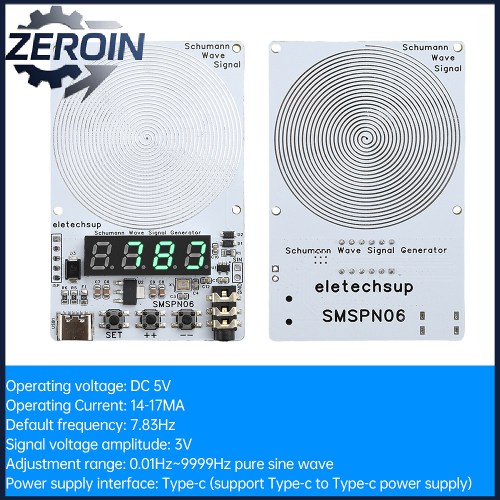 0.01Hz ~ 9999Hz Sine Wave ปรับ Schumann Wave เครื่องกําเนิดสัญญาณเครื่องกําเนิดไฟฟ้า 4 หลักหลอดดิจิต