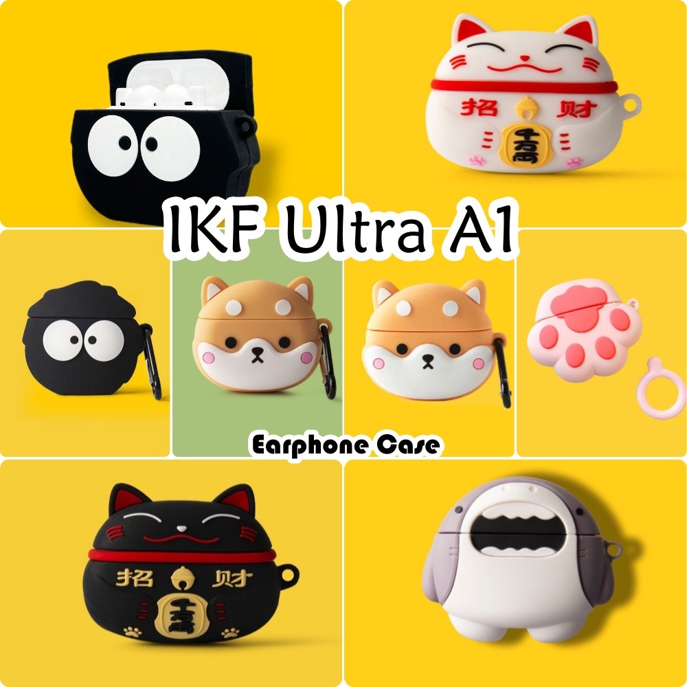 จัดหาโดยตรงสําหรับ IKF Ultra A1 Case Casing Soft Silicone Headphone Case Niche Cartoon Series NO.1