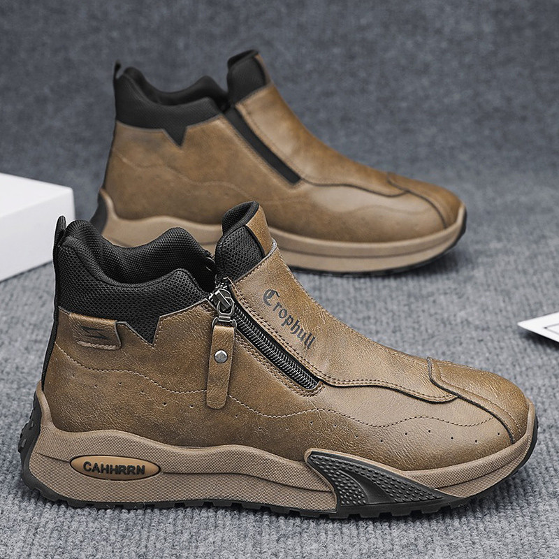 High-Top กีฬารองเท้า Casual Workwear Martin รองเท้าหนา Soled All-Match Commuter รองเท้าสั้นกลางแจ้งผ