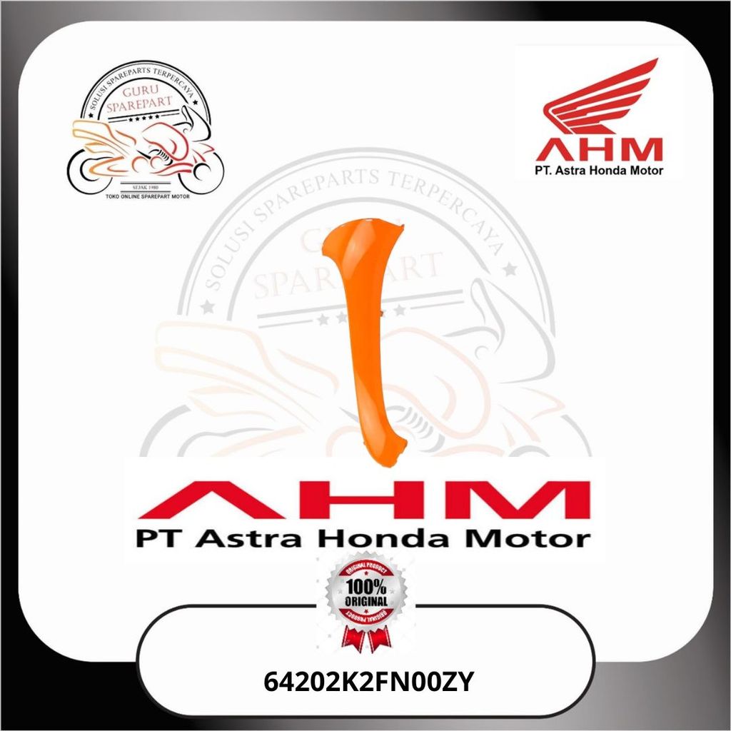 ฝาครอบสีส้มซ้าย Honda Scoopy K2F 64202K2FN00ZY