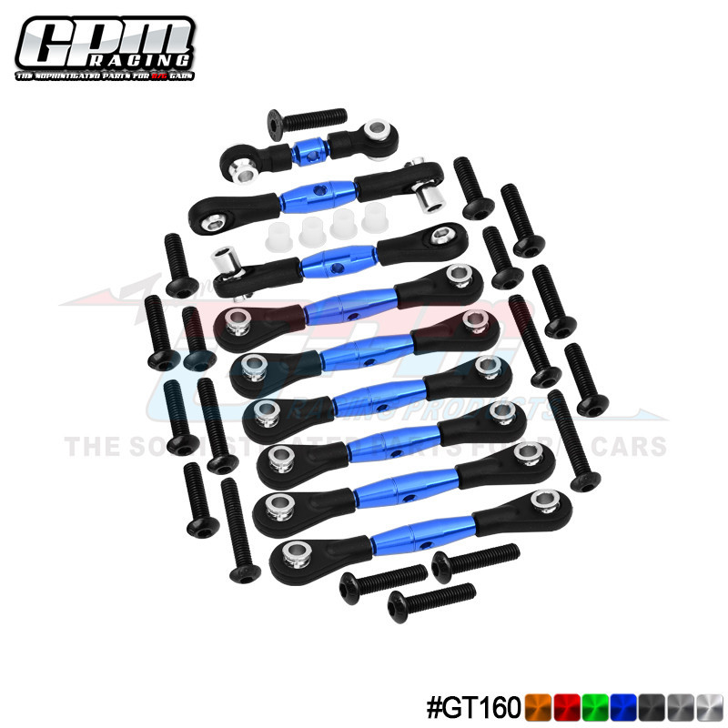 TRAXXAS GT4-TEC 2.0 83056-4 อลูมิเนียมอัลลอยด์ Full Car Tie Rod-Set GT160