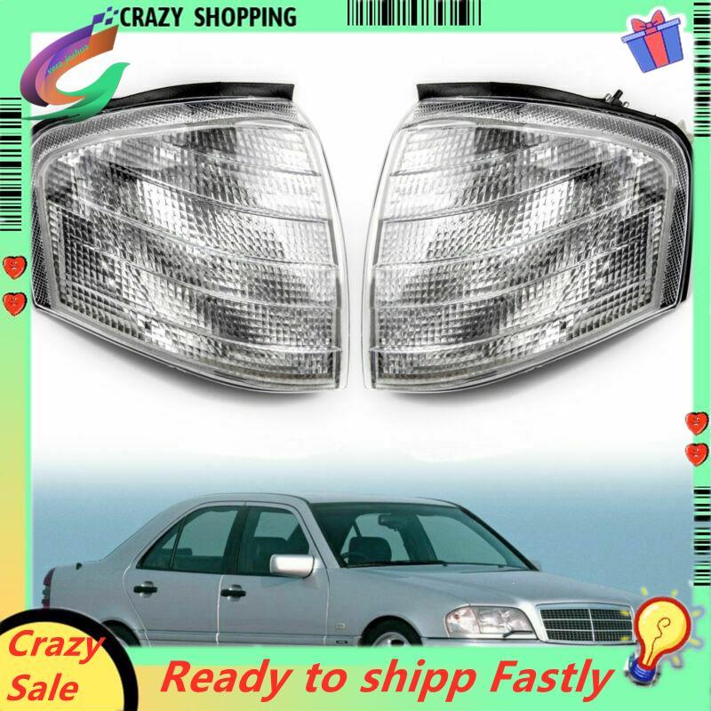 สําหรับ C Class W202 1994-2000 คู่ไฟมุมไฟเลี้ยวโคมไฟ 2028261143 2028261243