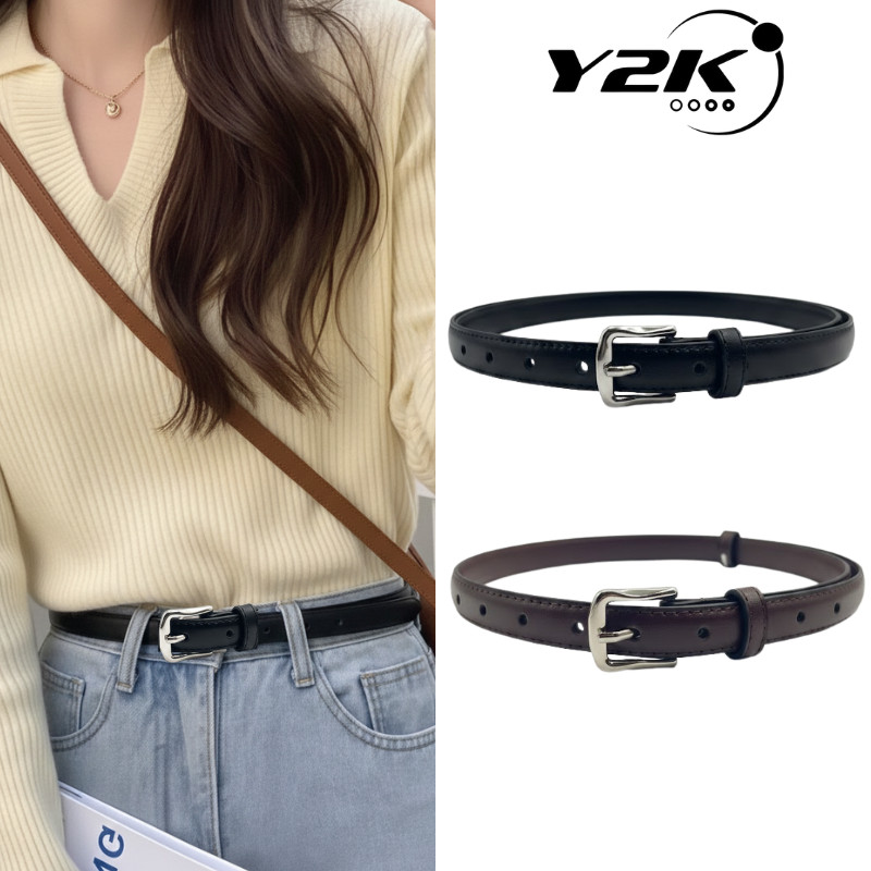 เข็มขัดผู้หญิง Retro Stylized ร่วมมือง่ายสําหรับนักเรียน สํานักงาน (511pu)