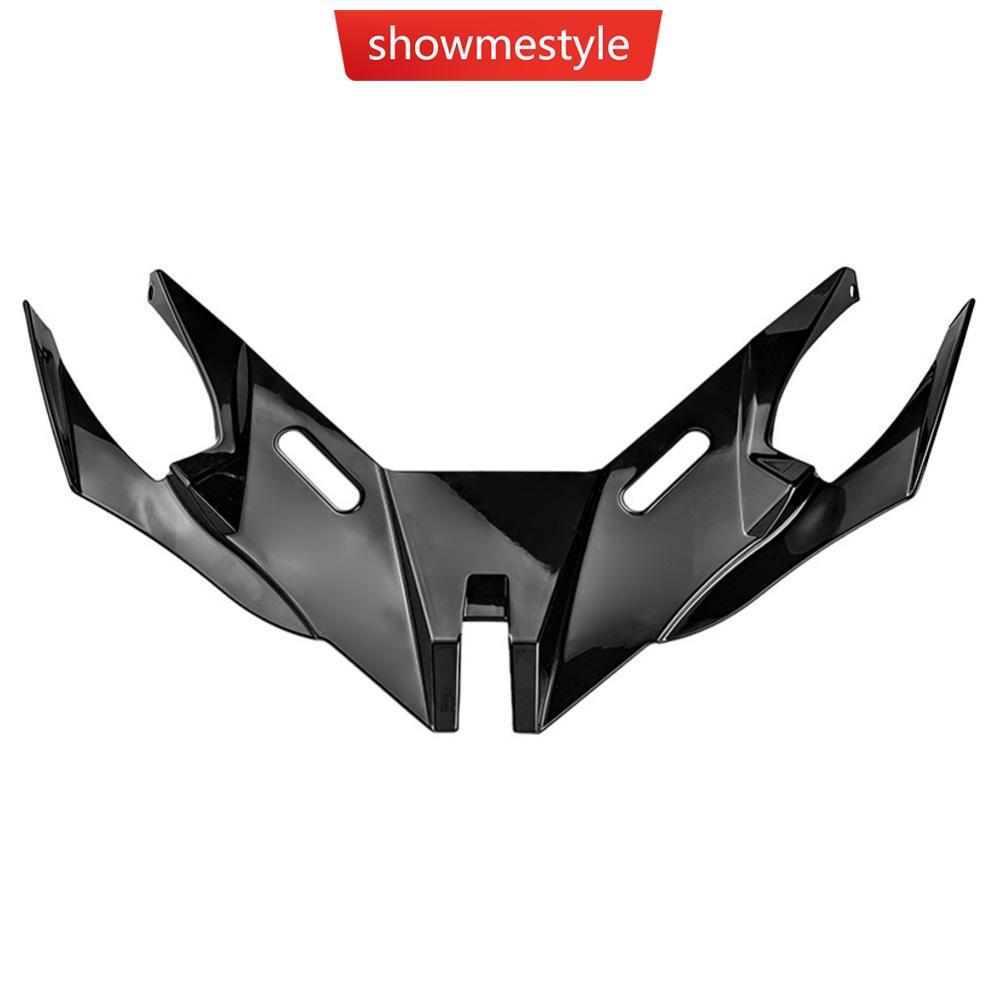 SES รถจักรยานยนต์ Winglet Aerodynamic Wing Shark Fin Air Intake Wing ด้านหน้าคางสปอยเลอร์ & Wind Spl