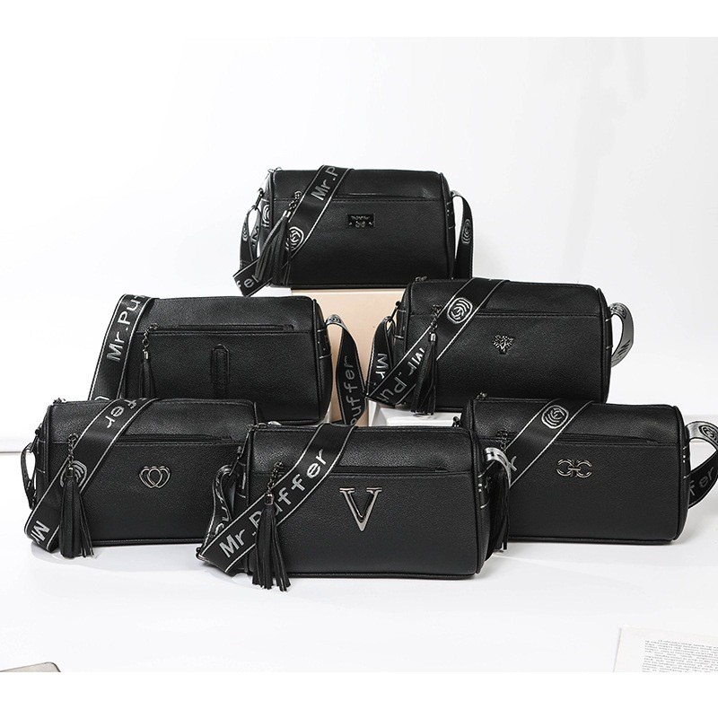 (HB-664) กระเป๋าสะพายไหล่ สะพายข้างงานสวยหนังอย่างดีเกรดพรีเมี่ยม หนัง PU