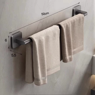 ตากผ้าขนหนู ติดตั้งบนผนัง ราวแขวนผ้าขนหนู ราวตากผ้า ขนาด 40/70cm ไม่ต้องเจาะผนัง แบบติดผนัง ในห้องน้ำ
