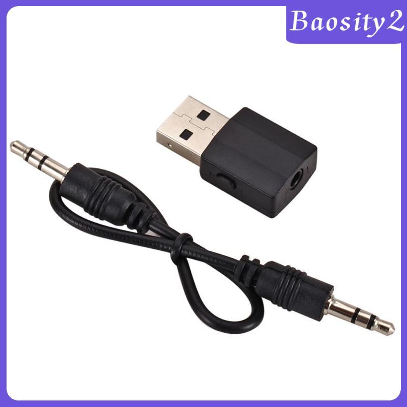 [Baosity2] 2in1 Bluetooth V5.0 Dongle Plug U0026 Play 10m สําหรับ PC รองรับ 10 8.1 8