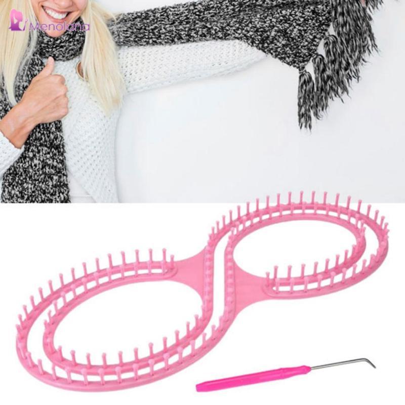 [Menolana] 8 รูปร่างถัก Loom ชุดผ้าพันคอทําด้วยมือ Knitter หัตถกรรมอเนกประสงค์น้ําหนักเบาสาน Loom สํ