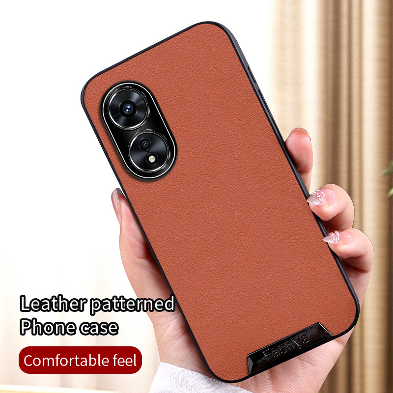 เคส Oppo A97 5G PFTM10 เคสหนังสร้างสรรค์หรูหราเบากรอบเลนส์โลหะฝาครอบป้องกันการตกกระแทก