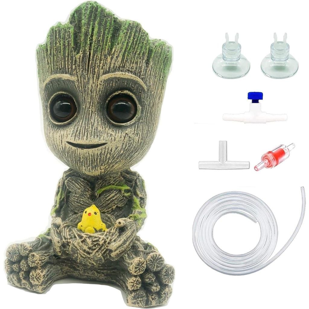 Aquarium Groot Air Bubbler ตกแต่งถังปลา Air Stone ชุด
