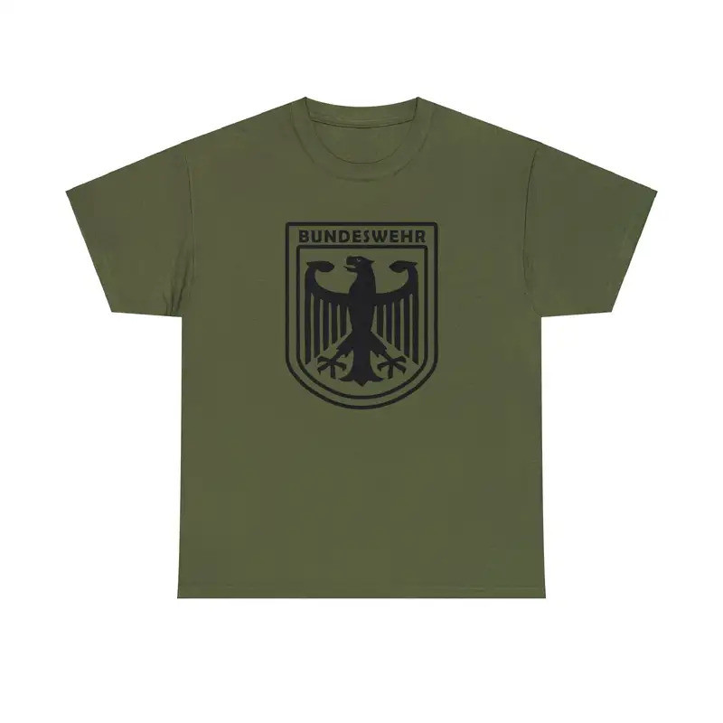 German Army Bundeswehr Federal Eagle 100 Cotton T Shirt Ww2 Coat Of Arms Germany Oktoberfest Bundesr