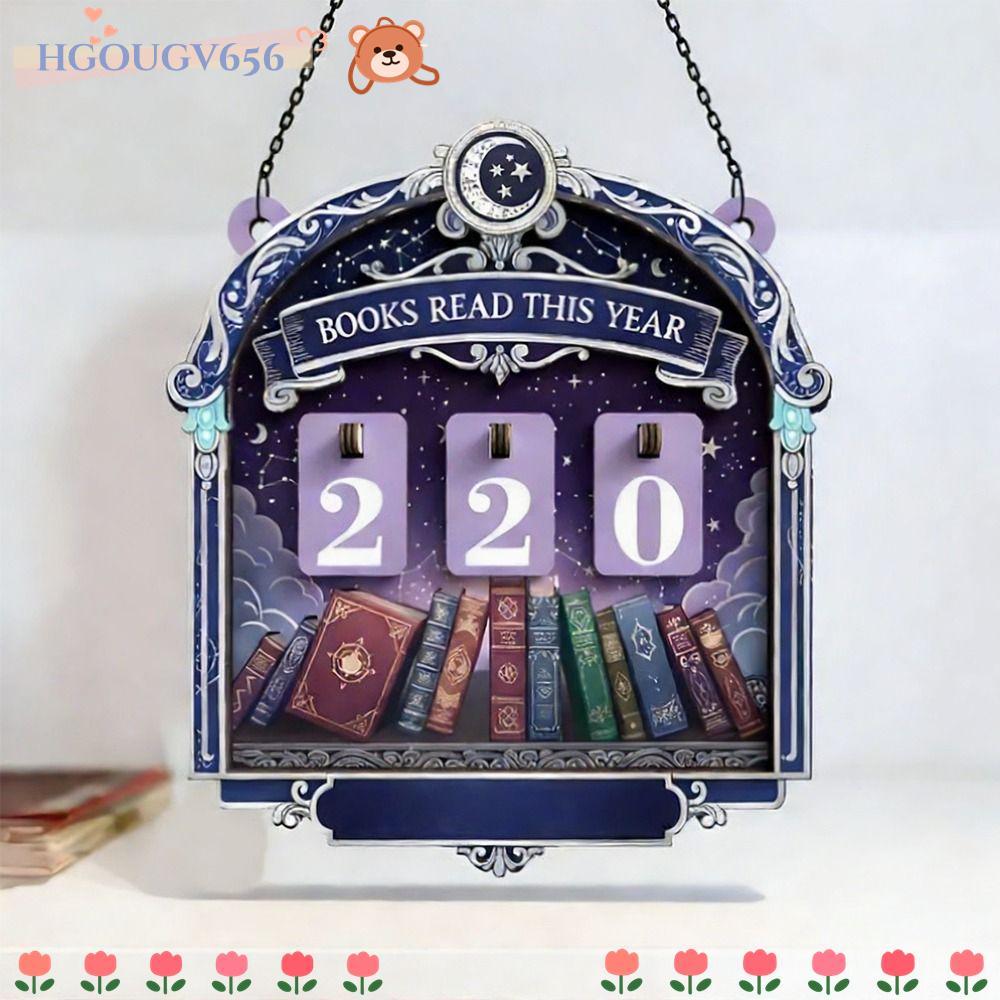 ป้ายติดตามการอ่าน HGOUGVT, หนังสือไม้ 2D Read Tracker, หนังสือทํามือสร้างสรรค์อ่านปีนี้อ่าน Challeng