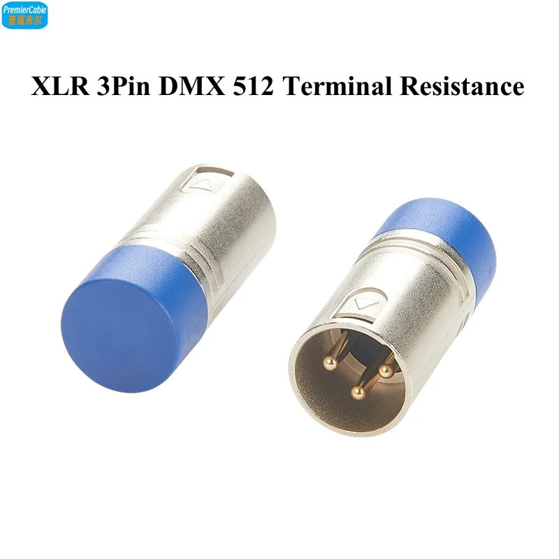 XLR 3Pin 5Pin DMX 512 Terminator ตัวต้านทาน 120 Ohm DMX512 End of Line Termination Plug สัญญาณ Stabi