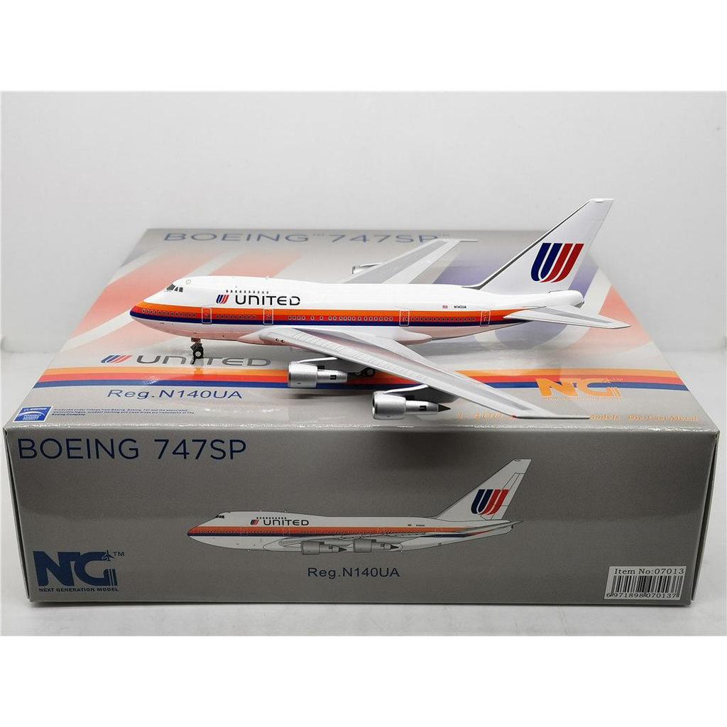 [] NG รุ่น NG07013 1: 400 United Airlines B747SP N140UA สินค้าสําเร็จรูป Airliner