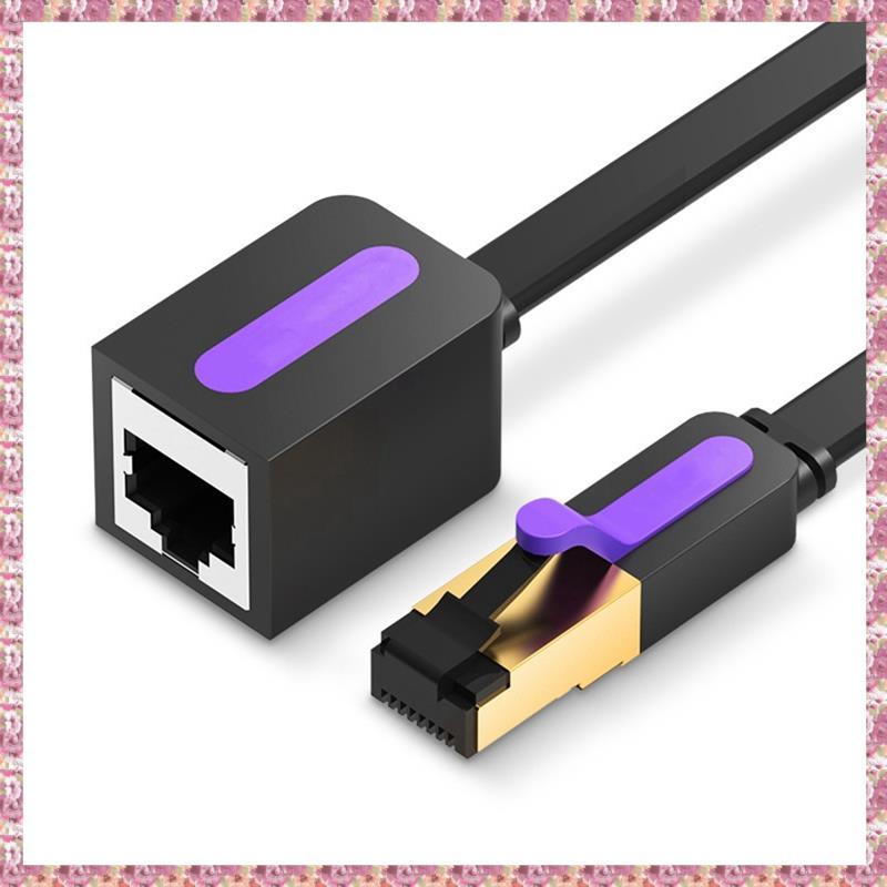 [VCPR] 1M Cat7 Ethernet Cable RJ45 Male to Female Lan Network Extension Cable 10Gbps for PC Laptop R