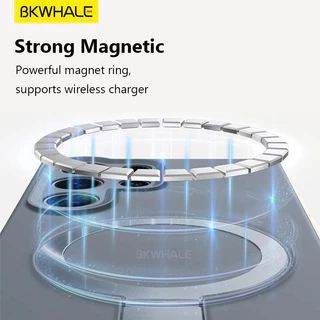 SAMSUNG BKWHALE 360 Magnetic Bracketซิลิโคนเหลวเคสโทรศัพท์สําหรับSamsung Galaxy S26 S25 Ultra S24 Plus S25 + S24 Ultra S25 + S24 + S24 + ปลอกพร้อมที่วาง