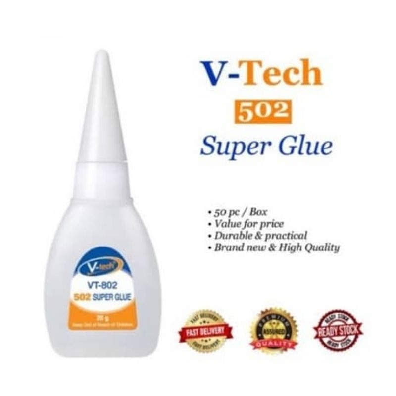 20g V-tech 502 Super Glue 3 วินาทีหมากฝรั่ง ; Vtech Super Glue 502 ; หมากฝรั่ง