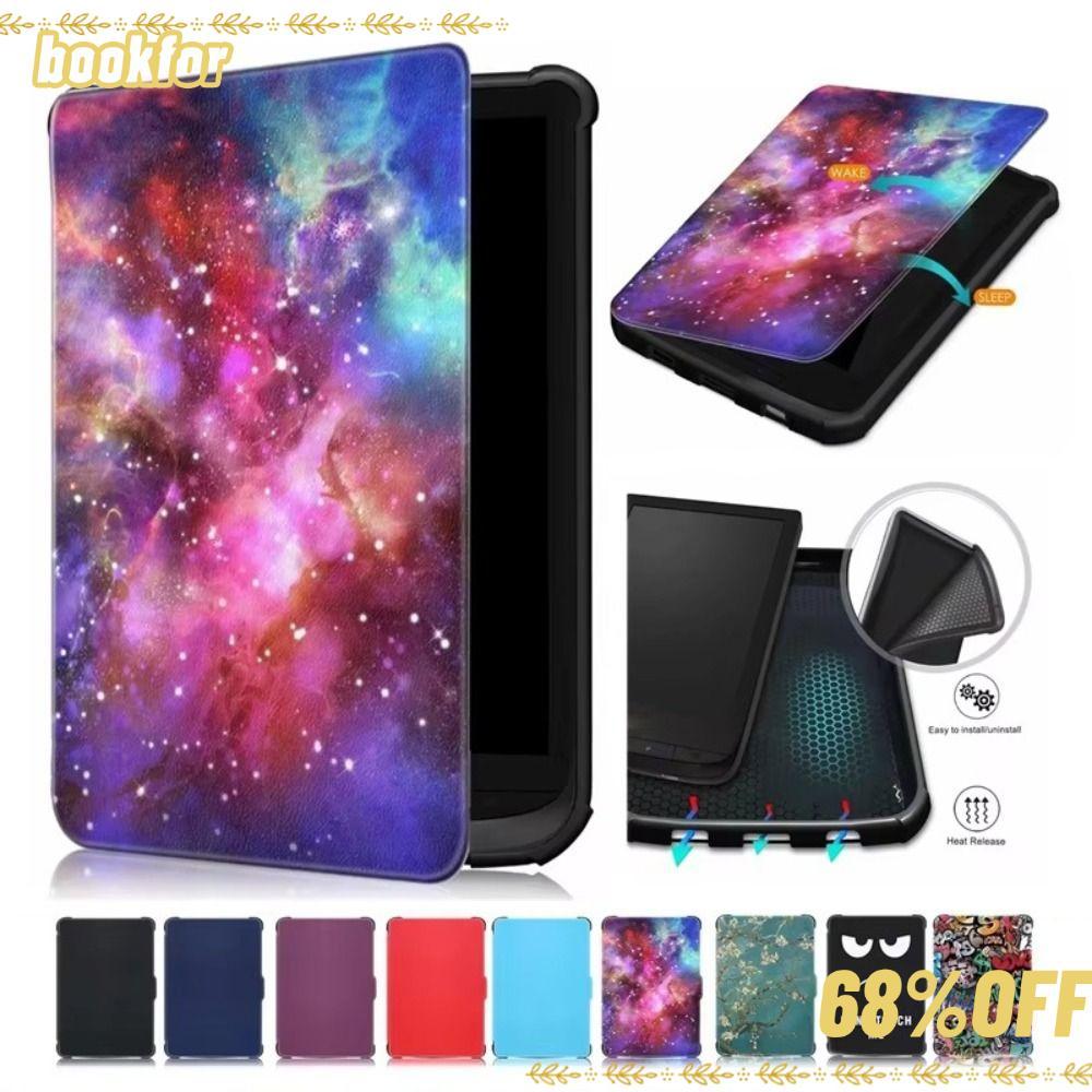 BOOKFOR เกราะป้องกัน, กันกระแทก Auto Sleep/Wake E-Reader , 2024 Slim Soft Colour Folio Cover สําหรับ