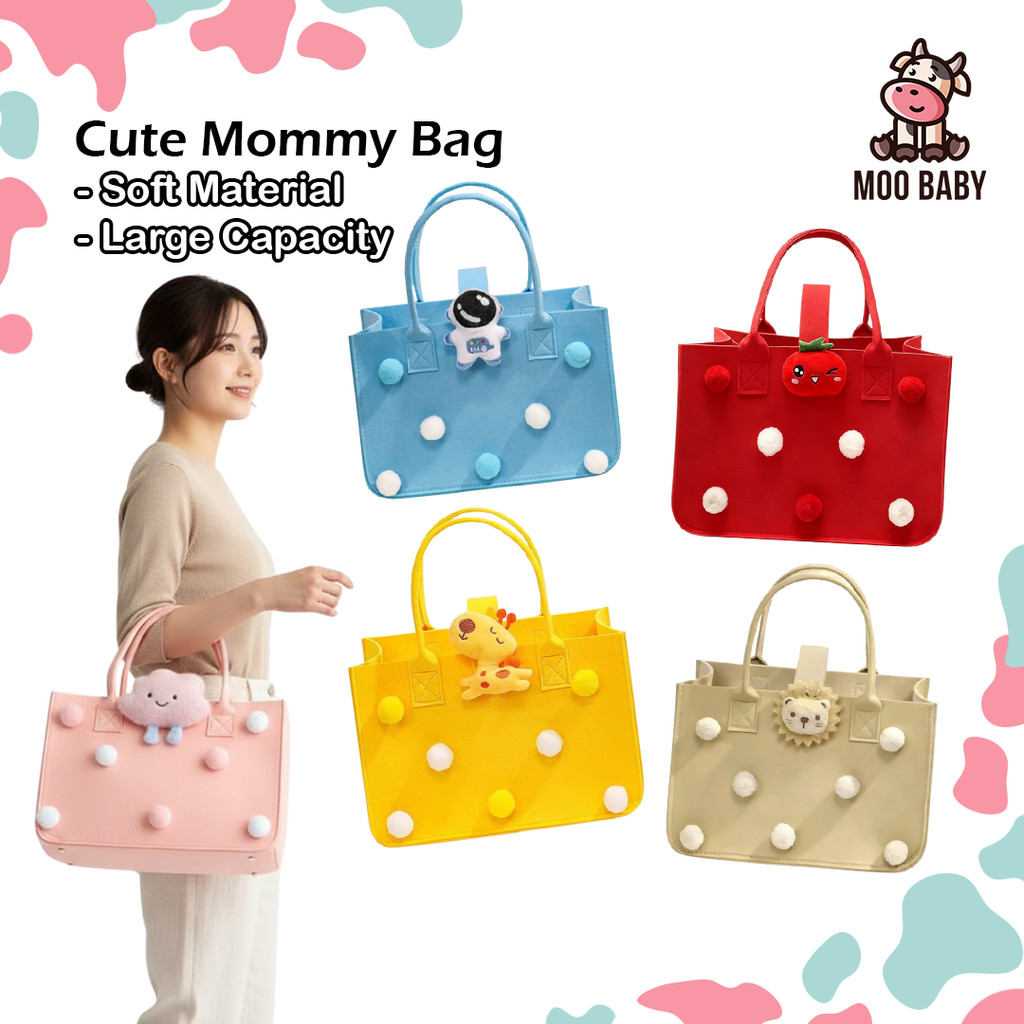 Moo Baby Mummy Bag Baby Travel Diaper Bag Mommy Bag Baby Hospital Beg Susu Baby Travel Nappy Bag Dia