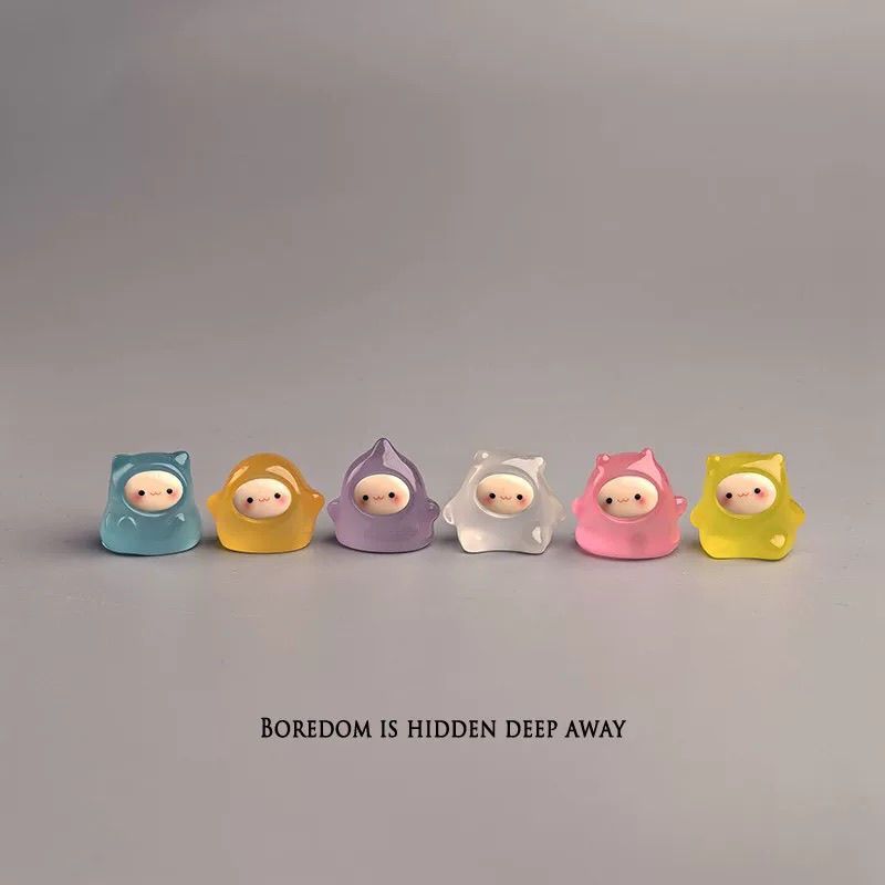 Hot Sale#Bored,Place Several Luminous Elf Healing Computer Desktop Workstation Office Desk Small Orn