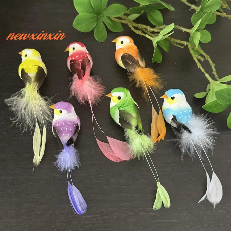 [NT-t] นกประดิษฐ์น่ารักโฟมปลอมสัตว์จําลองนกรุ่นหัวนม DIY Craft Home Garden เครื่องประดับตกแต่ง [ใหม่