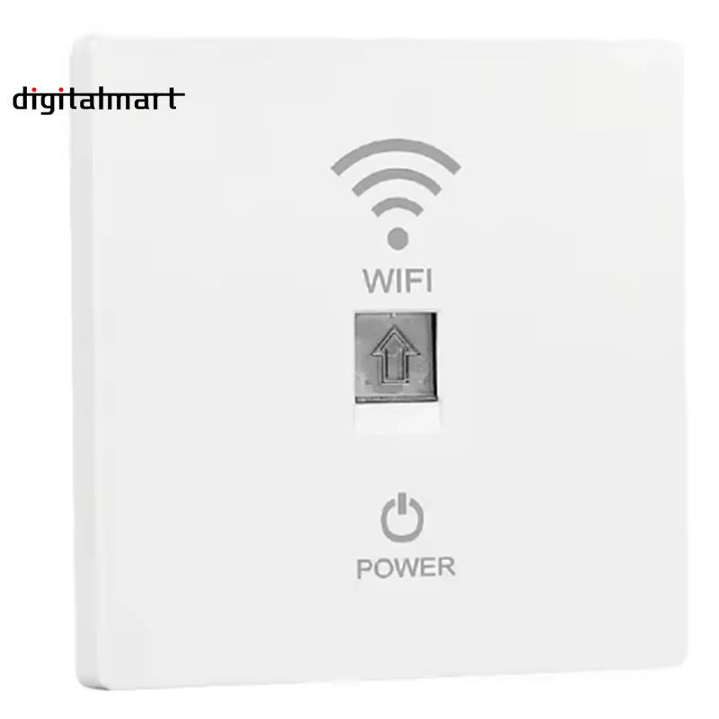 WiFi 6 In-Wall Router แผง 86-Type AP 1000Mbps 110V-220V สําหรับทั้งบ้านตาข่ายเครือข่ายครอบคลุม