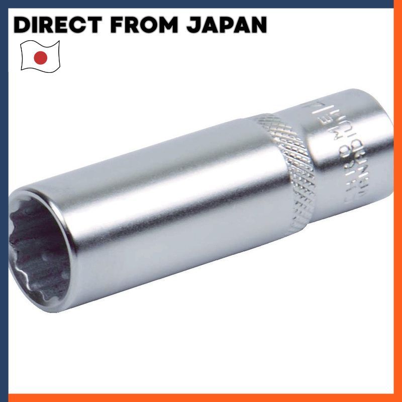 TRUSCO Deep Socket 12-Point Drive Size 12.7mm Across Flats