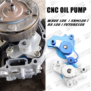 ปั๊มน้ำมันเครื่อง ปั๊มน้ำมัน CNC สำหรับ เวฟ 125, Click 125/150, ฟิวเจอร์ 125, เอ็นแม็กซ์ V1, เอีโรซ์ V2, สไนเปอร์ 150 อัตราการไหลสูง