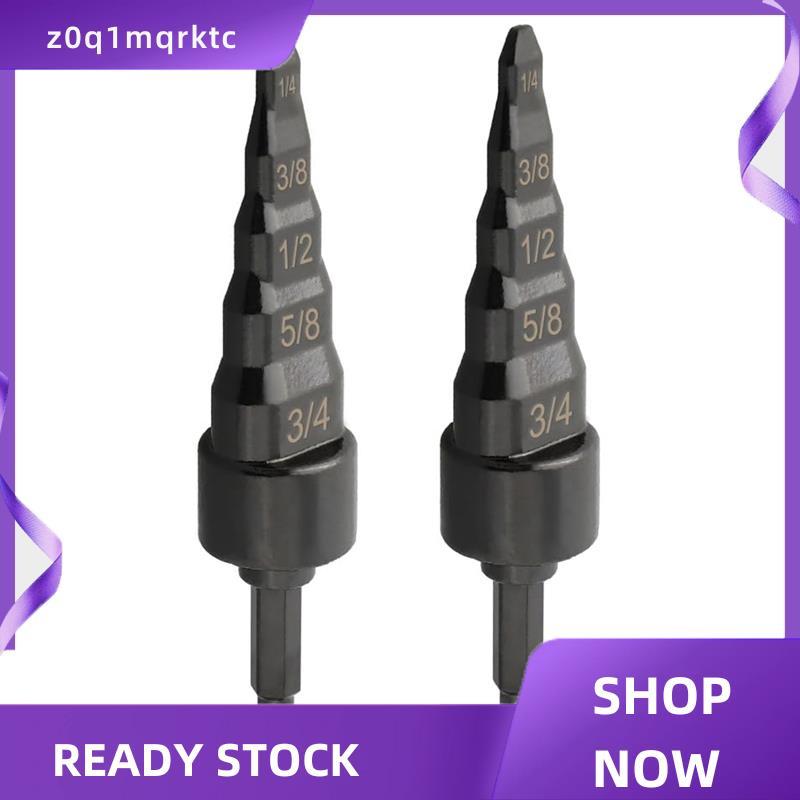 z0q1mqrktc 2PCS ทองแดง Tube Expander, 5 In1 เครื่องปรับอากาศท่อทองแดง Swaging Flaring เจาะ Bits ซ่อม