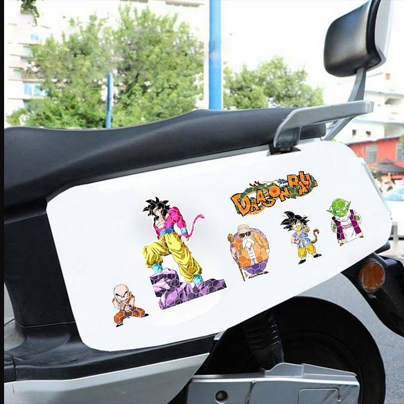 [Cartoon Car Body Sticker ~] Dragon Ball Bumper Stickers Window Glass Decoration Car Body Scratch Co