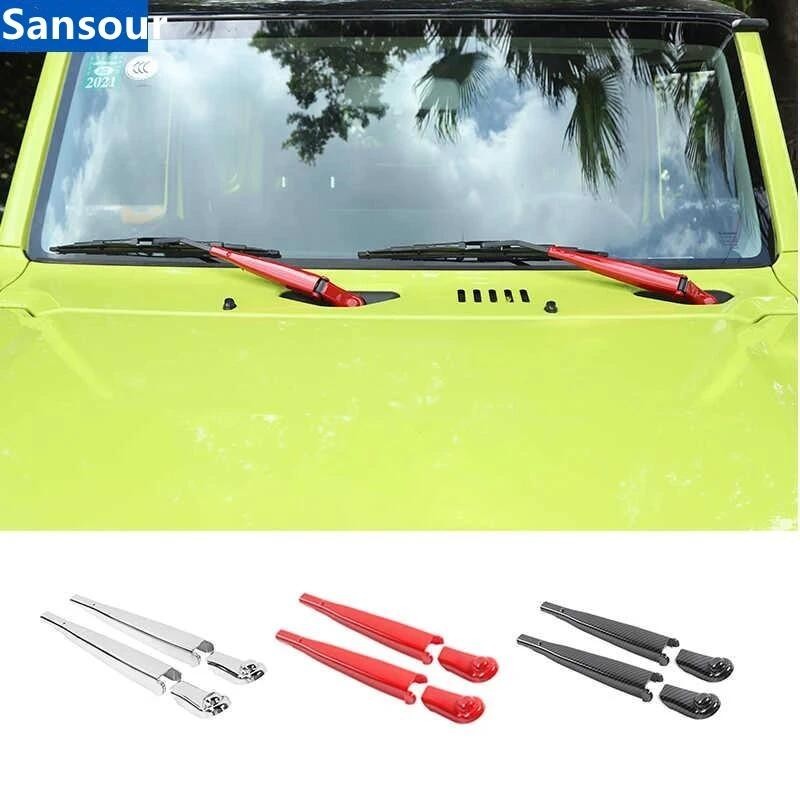 จัดแต่งทรงผม Mouldings สําหรับ Jimny JB74 รถด้านหน้ากระจก Wiper ตกแต่งสําหรับ Suzuki Jimny 2019-2023