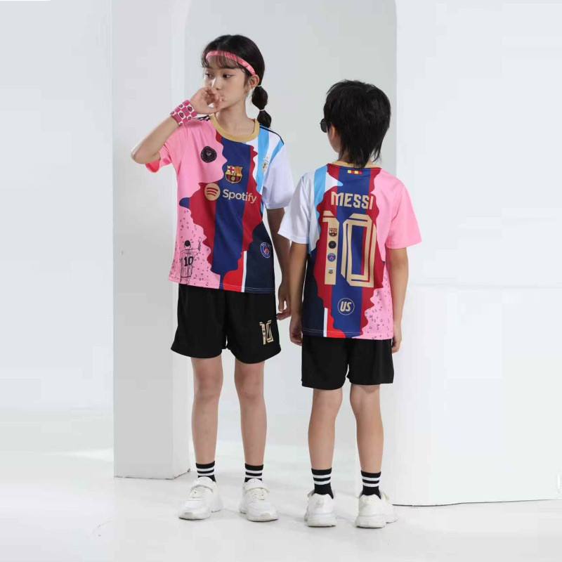 ชุดฟุตบอลสำหรับเด็กอนุบาลและนักเรียนประถม แบบเจอร์ซีย์ ฤดูกาลใหม่ - รูปที่ 7