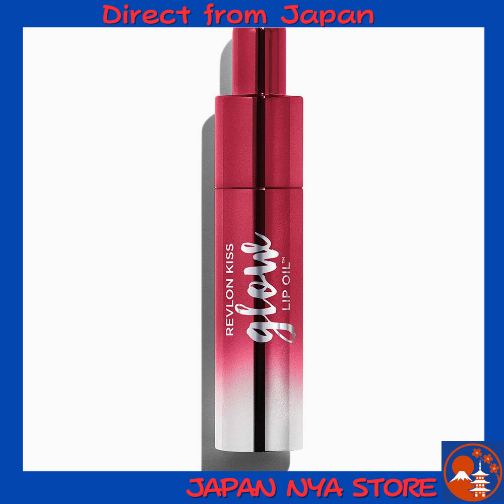 Revlon Kiss Glow Lip Oil 003 Berry Brilliant ลิปออยล์ให้ริมฝีปากเงางาม (สี Strawberry Red โทน Blue B