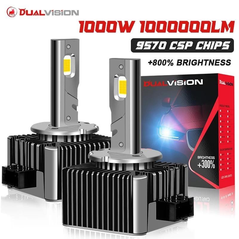 2PCS 4300K D1S LED ไฟหน้า HID D3S D2S D4S D4R D8S D1R D2R D3R Turbo LED CSP ชิป 6000K สีขาว 8000K Pl