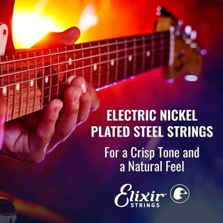(ลด 50%)<ของแท้ 100%>Elixir Electric Nickel Plated Steel Optiweb Coating สายกีตาร์ไฟฟ้า(ไม่มีมีกล่องชุด)