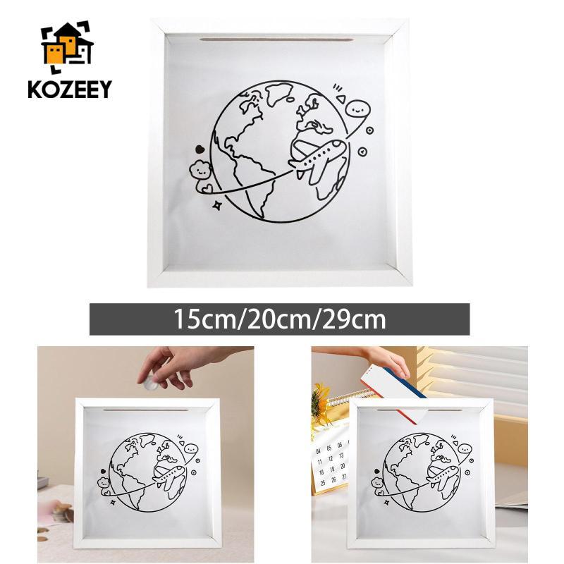 KOZEY กรอบกล่องเงา, กล่องความทรงจํา, กล่องแสดงโหลดด้านบน, ตั๋ว Heres กรอบสําหรับการจัดเก็บภาพถ่าย, กิจกรรมกีฬาภาพยนตร์ Stub