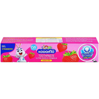 LeeMart ยาสีฟัน โคโดโม Kodomo 40G ยาสีฟันเด็ก โคะโดะโมะ สำหรับเด็ก รุ่น ยาสีฟัน โคโดโม สีชมพู สตอเบอรี่ ขนาด 40 กรัม