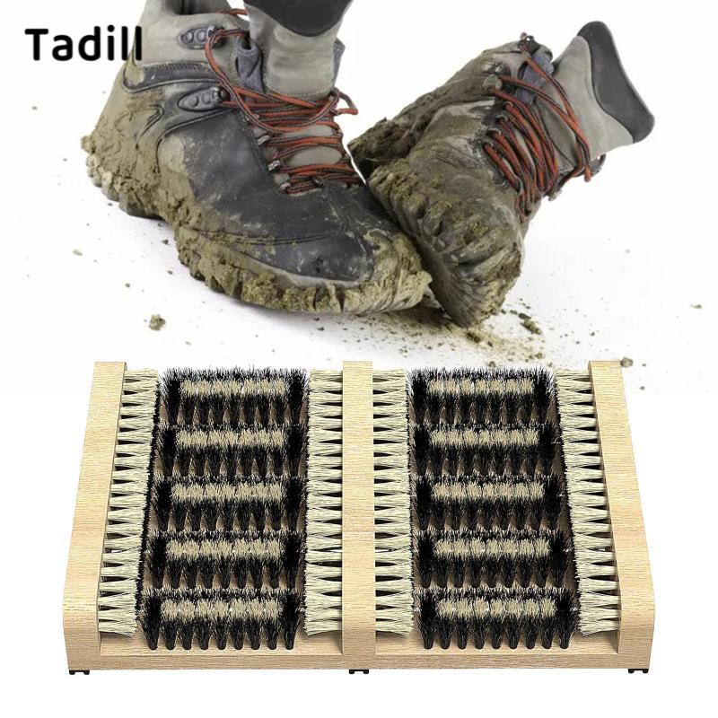 [negjsg] Courtyard Shoeshine Polisher รองเท้าทําความสะอาดมัลติฟังก์ชั่นรองเท้า Mud Remover แปรงบูตสําหรับในร่มและกลางแจ้งใช้รองเท้าผ้าใบที่บ้าน