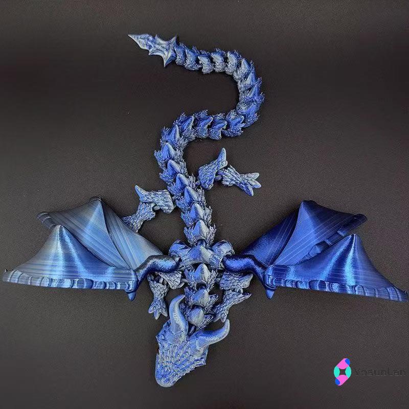 YosunLan] 1 ชิ้นมังกรประกบ Fidget Dragons เครื่องประดับเดสก์ท็อปใหม่ 3D พิมพ์ Wyvern Dragon มีปีกจําลองรุ่นของขวัญใหม่ ราคา ถูกที่สุด ดีลบีเคเค แกลเลอรีภาพที่ 3