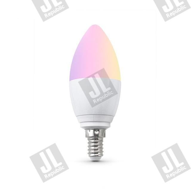 หลอดไฟ LED ปรับสีได้ TUYA Lb502 (ทรงจำปา)