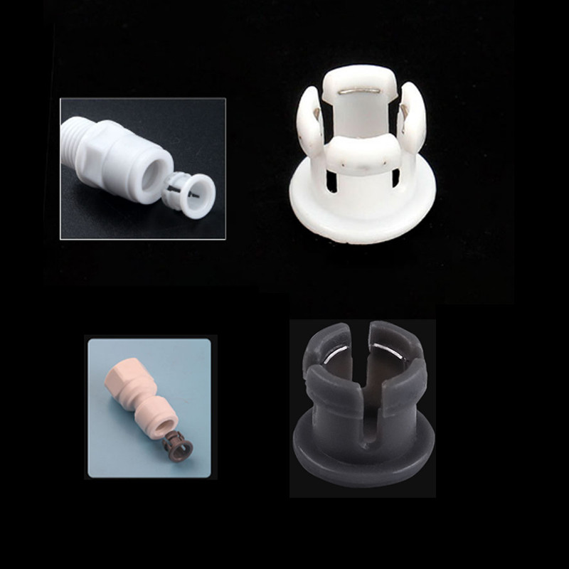 10 ชิ้น 1/4 3/8 สีขาวภายใน Claw Clasp แหวนยึดสําหรับ RO เครื่องกรองน้ําระบบ Reverse Osmosis ท่อ PE Quick Connector