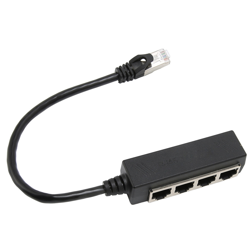 [CSS]RJ45 Ethernet Splitter Cable One Point Four Ethernet Cable Splitter ABS PCB RJ45 Splitter Adapt